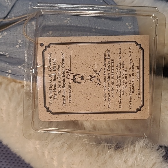 1998 Boyds Limited Edition Mohair Bear Harding G. Bearington 590051-01 - Picture 7 of 11